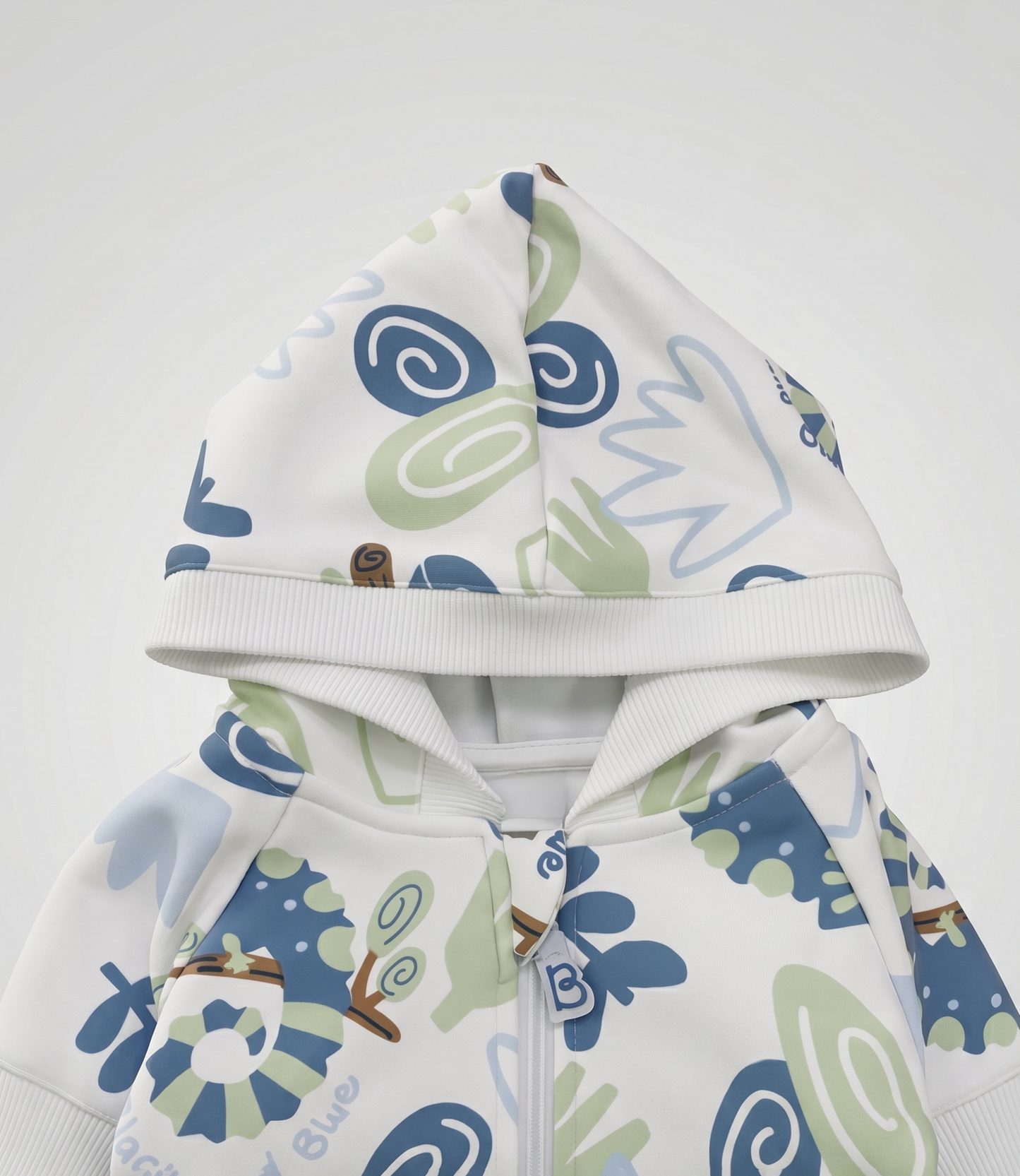 Buzo recién nacido con gorro 0 meses / Crudo