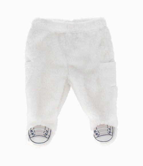 Conjunto Buzo Recién Nacido De Polerón Y Calzas 0 meses / Blanco