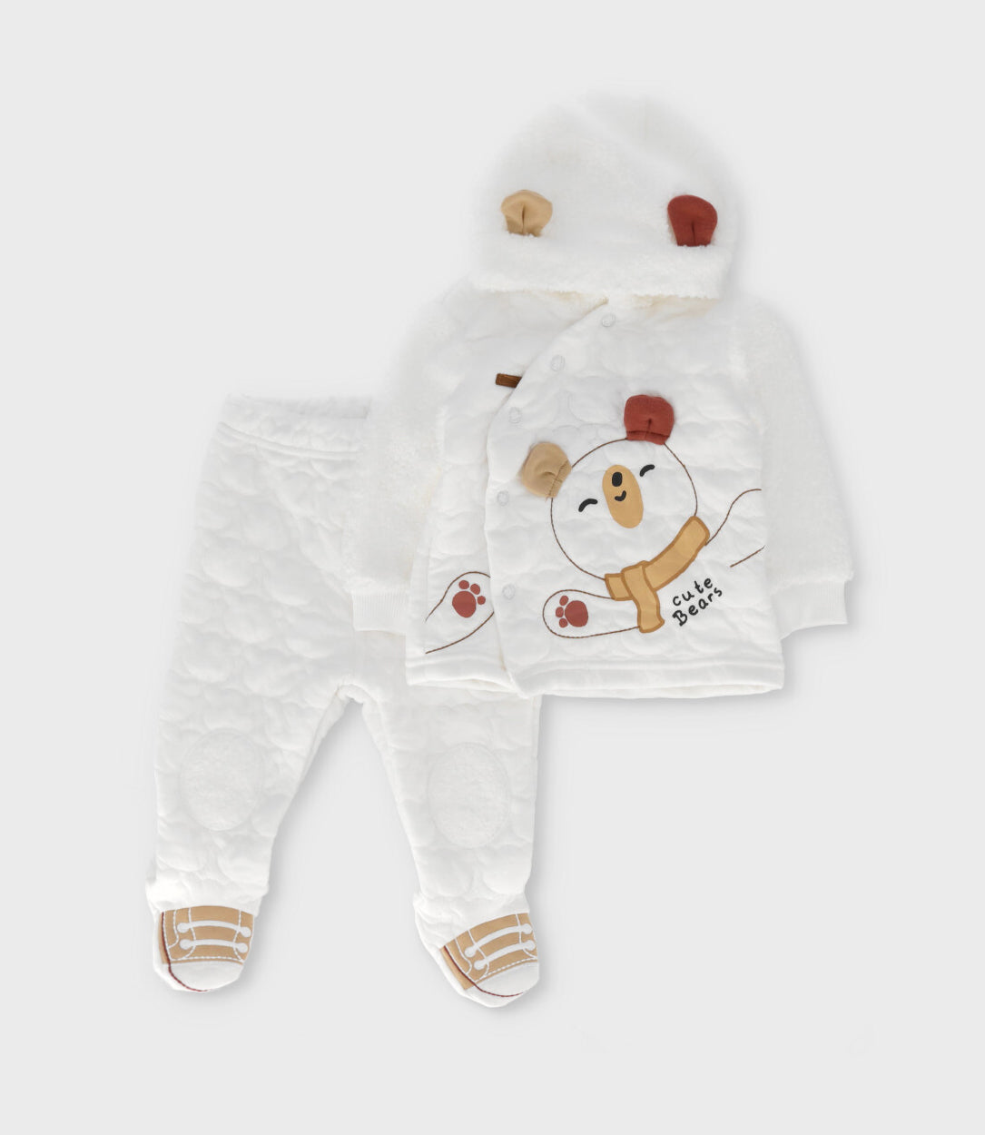 Buzo recién nacido con osito 0 meses / Blanco