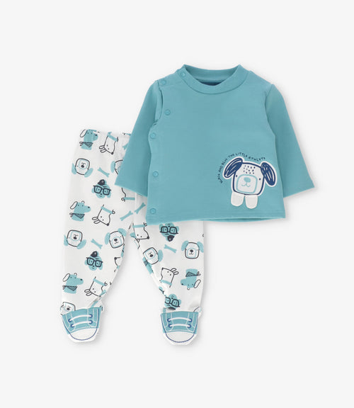 Buzo recién nacido con perrito