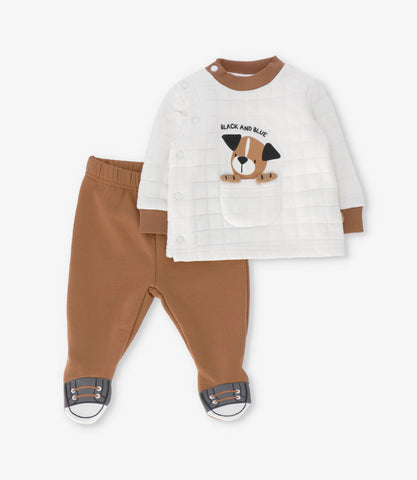 Buzo recién nacido con perrito