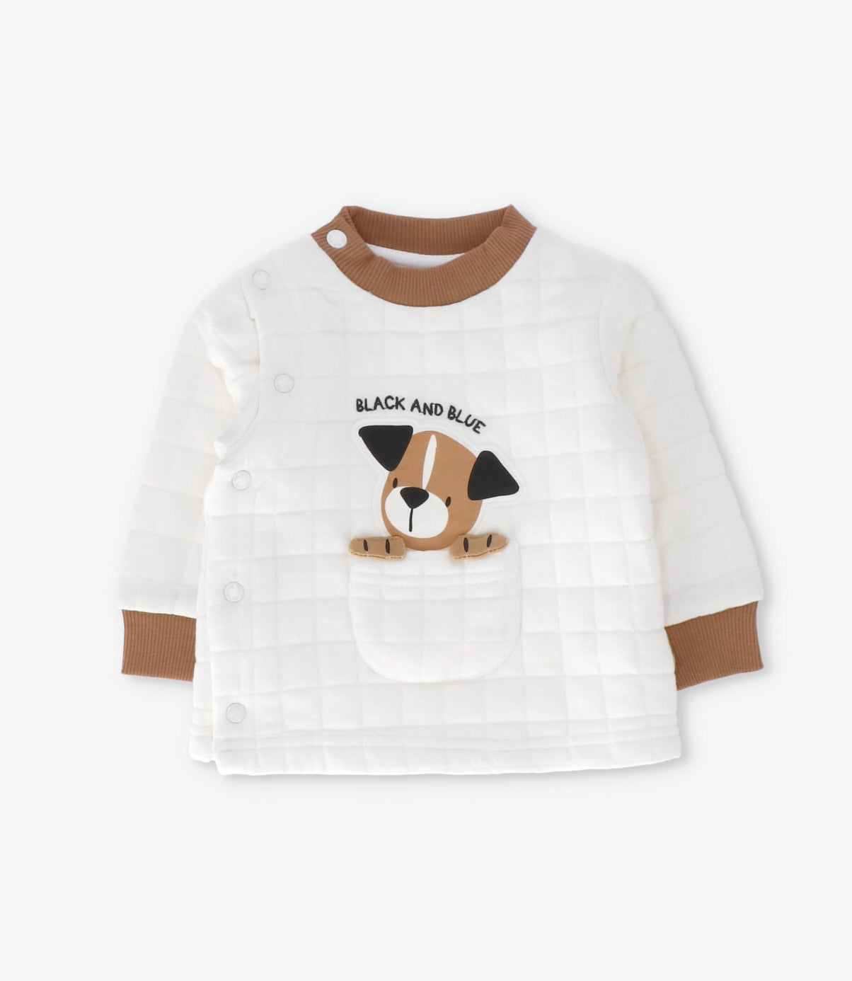 Buzo recién nacido con perrito 0 meses / Crudo