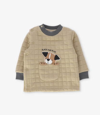 Buzo recién nacido con perrito