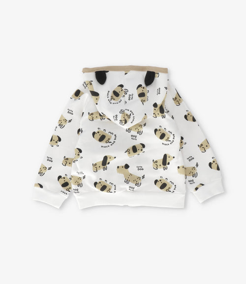 Buzo recién nacido con perritos 0 meses / Crudo