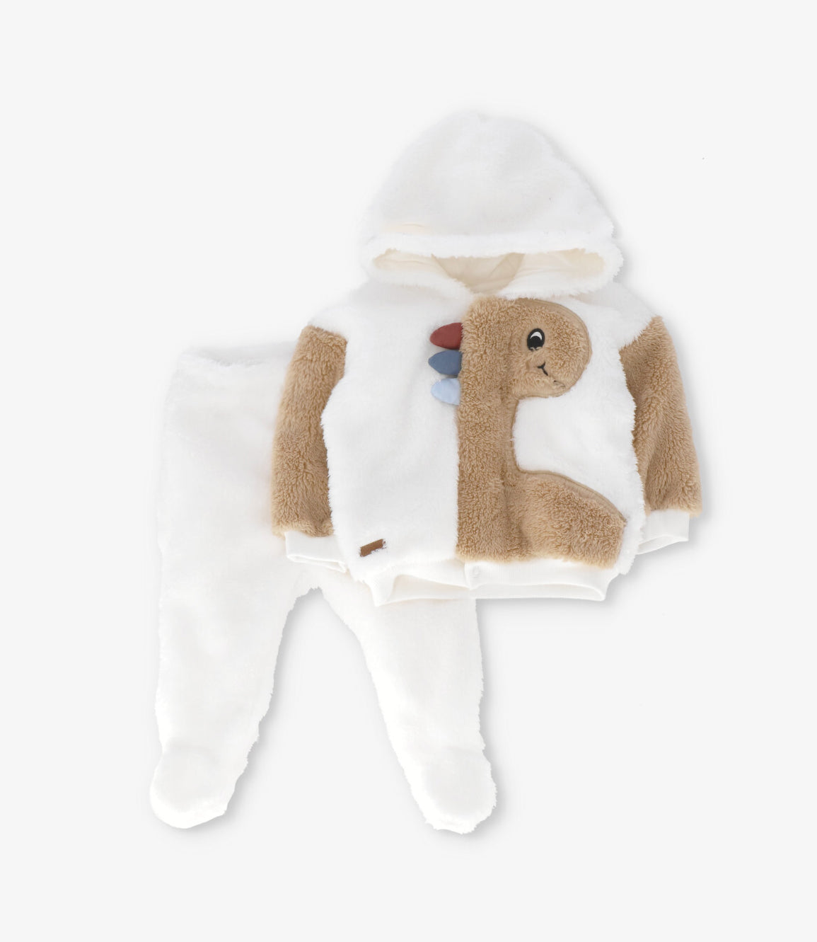 Buzo recién nacido sherpa 0 meses / Crudo