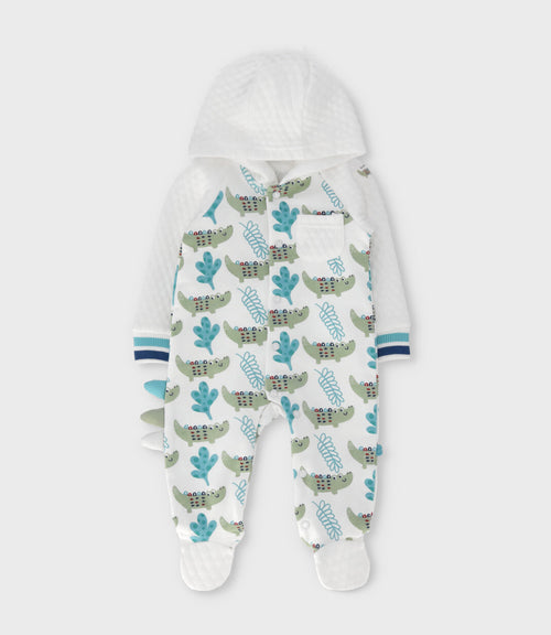 Enterito recién nacido con gorro 0 meses / Blanco