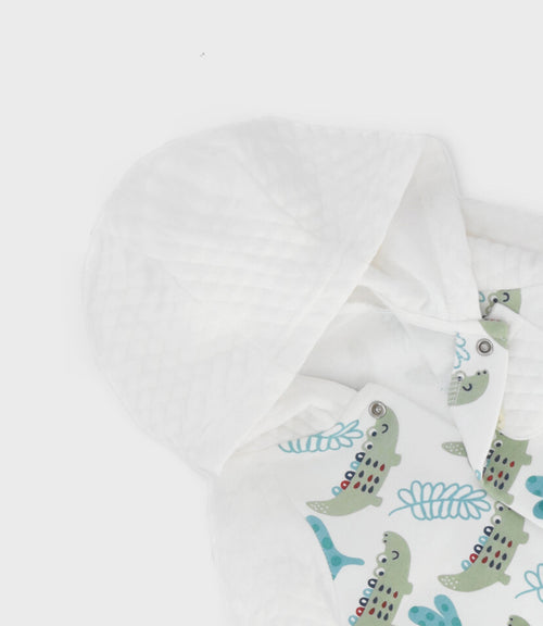 Enterito recién nacido con gorro 0 meses / Blanco