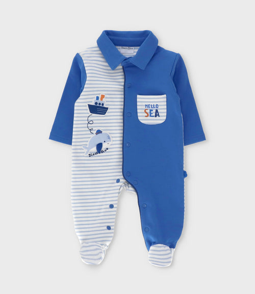 Enterito recién nacido con rayas 0 meses / Blanco