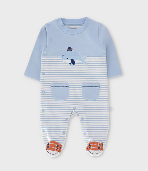 Enterito recién nacido con ballenita 0 meses / Celeste