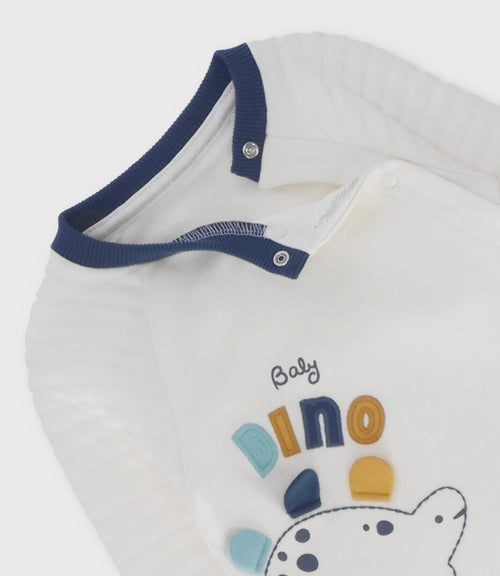 Enterito recién nacido baby dino 0 meses / Blanco