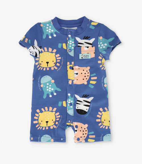 Enterito recién nacido con animales 0 meses / Azul