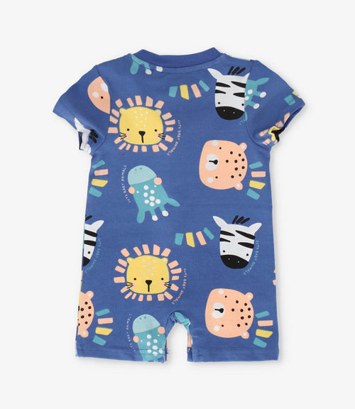 Enterito recién nacido con animales 0 meses / Azul