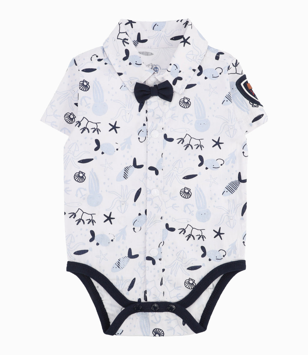 Conjunto Recién Nacido De Body Y Bermuda