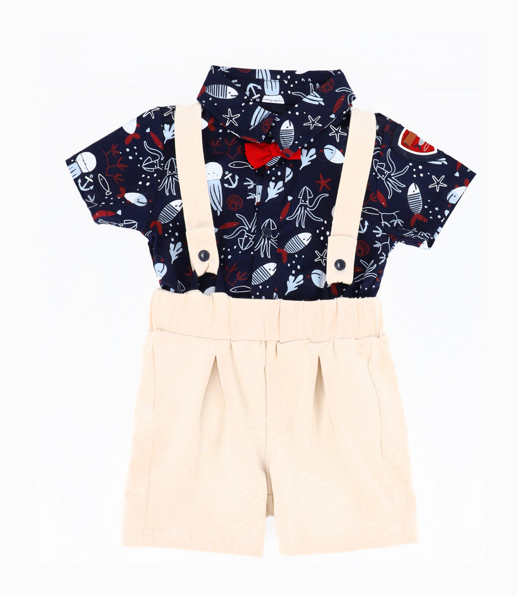 Conjunto Recién Nacido De Body Y Bermuda