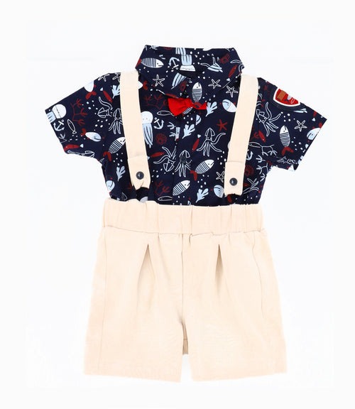Conjunto Recién Nacido De Body Y Bermuda