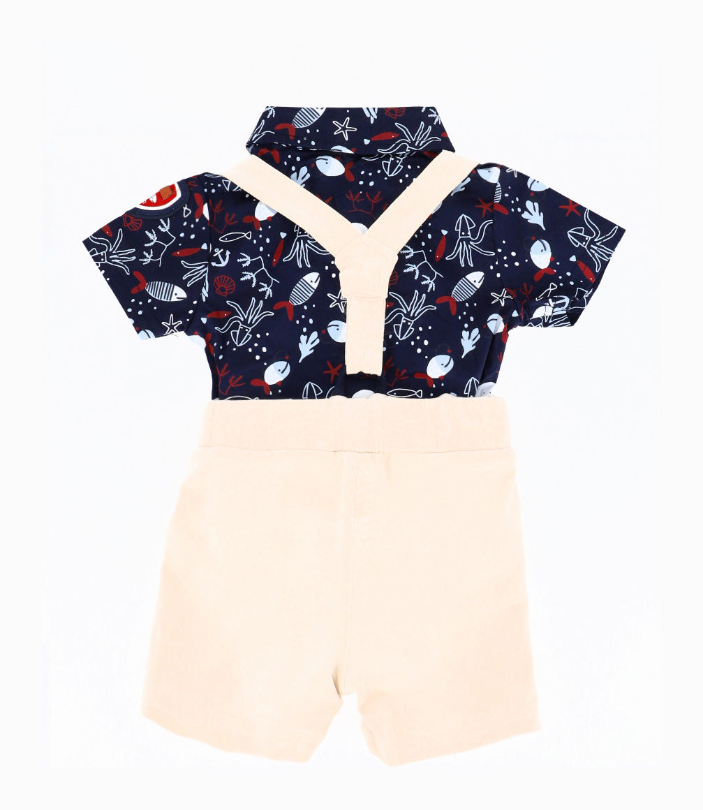 Conjunto Recién Nacido De Body Y Bermuda