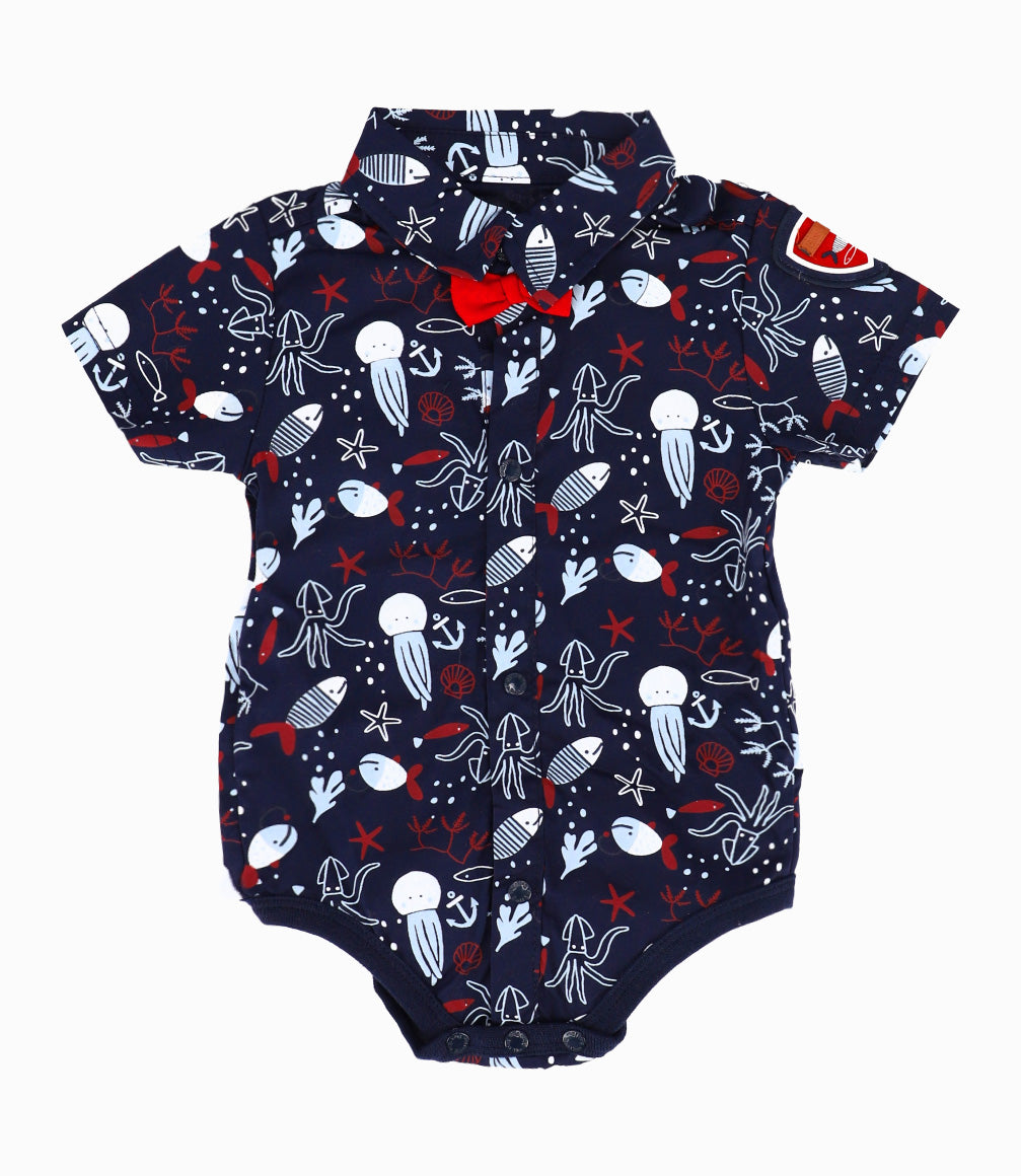 Conjunto Recién Nacido De Body Y Bermuda