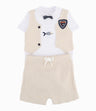 Conjunto Recién Nacido De Body Y Bermuda