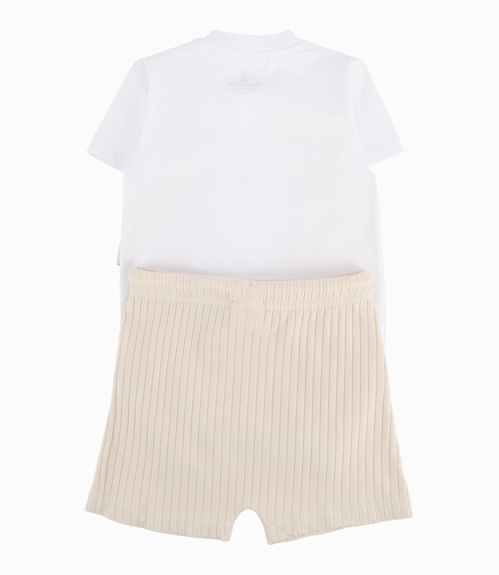 Conjunto Recién Nacido De Body Y Bermuda