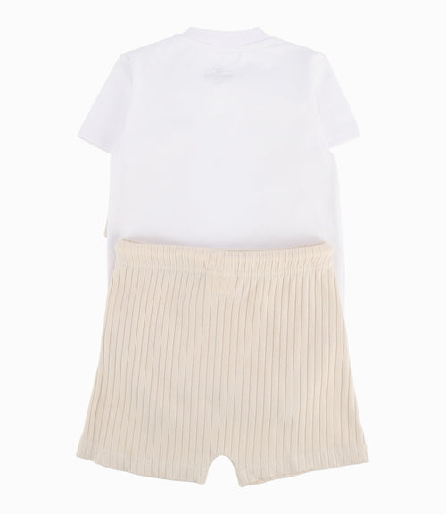 Conjunto Recién Nacido De Body Y Bermuda