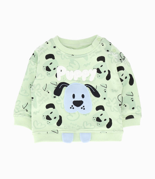 Conjunto recién nacido de perrito 0 meses / Verde