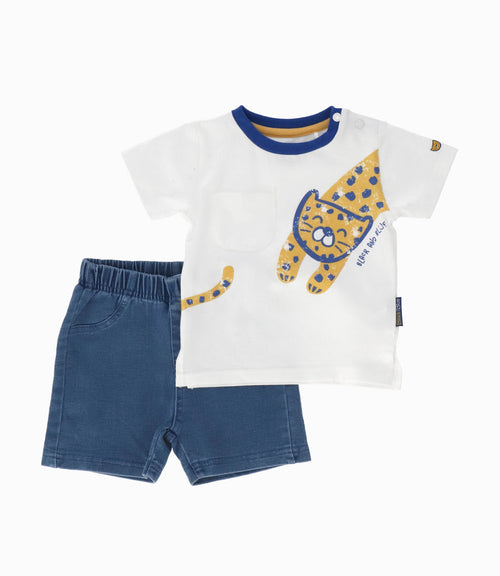 Conjunto recién nacido con tigre 0 meses / Blanco