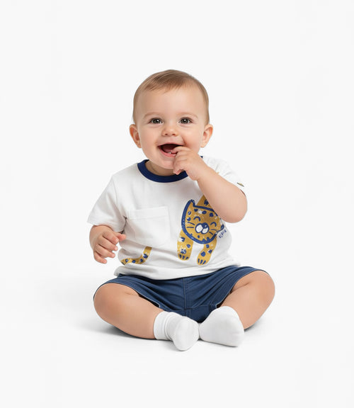 Conjunto recién nacido con tigre