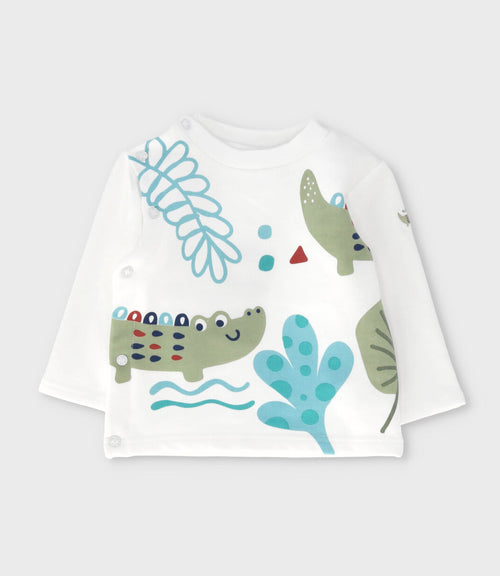 Conjunto recién nacido con cocodirlo 0 meses / Blanco