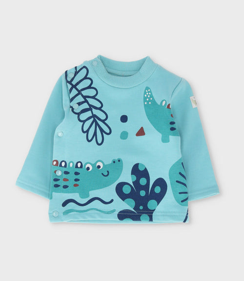 Conjunto recién nacido con cocodrilo 0 meses / Menta