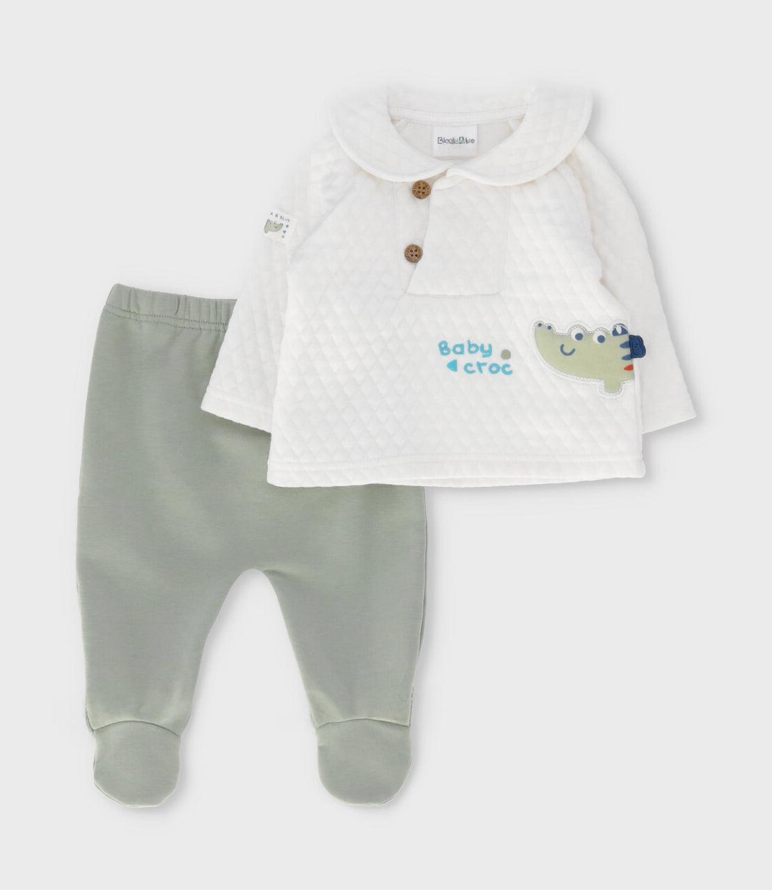 Conjunto recién nacido baby croc 0 meses / Blanco