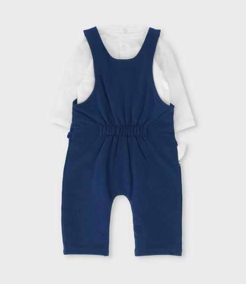 Conjunto recién nacido con jardinera 0 meses / Azul Marino