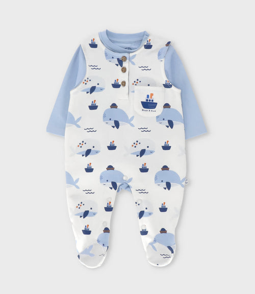 Conjunto recién nacido con body 0 meses / Blanco