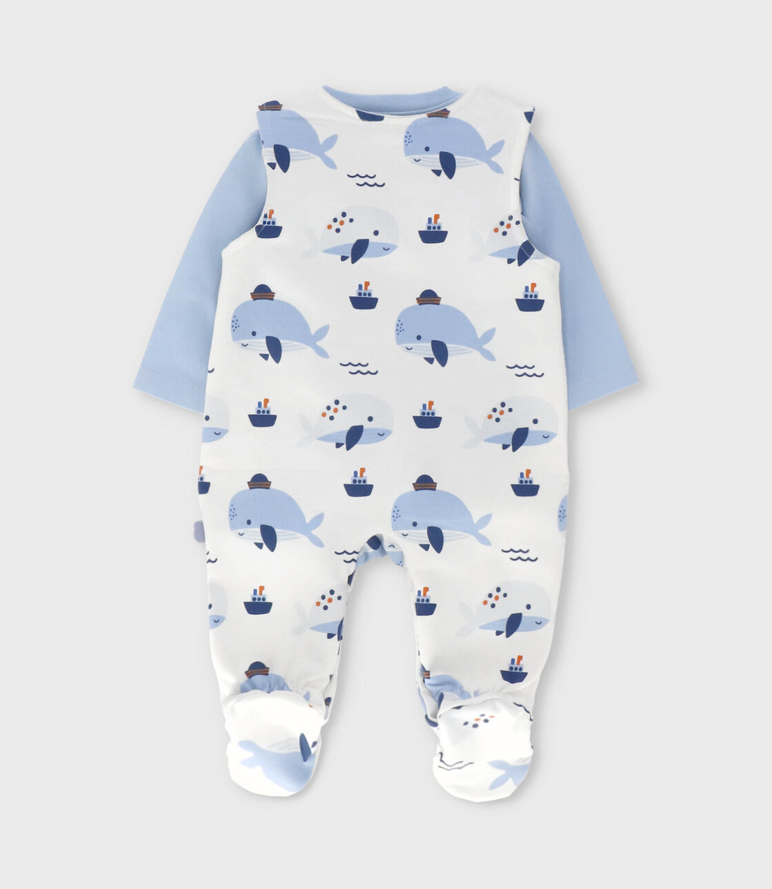 Conjunto recién nacido con body 0 meses / Blanco