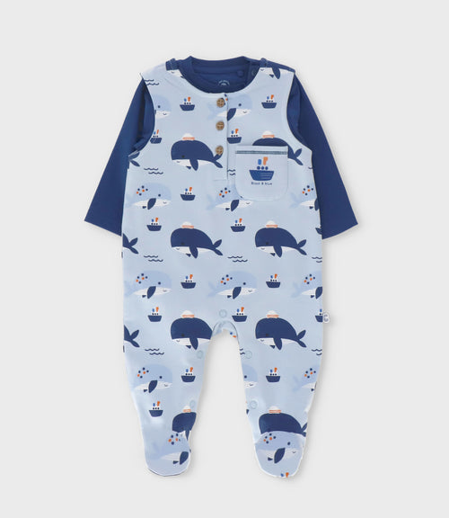 Conjunto recién nacido con body 0 meses / Blanco