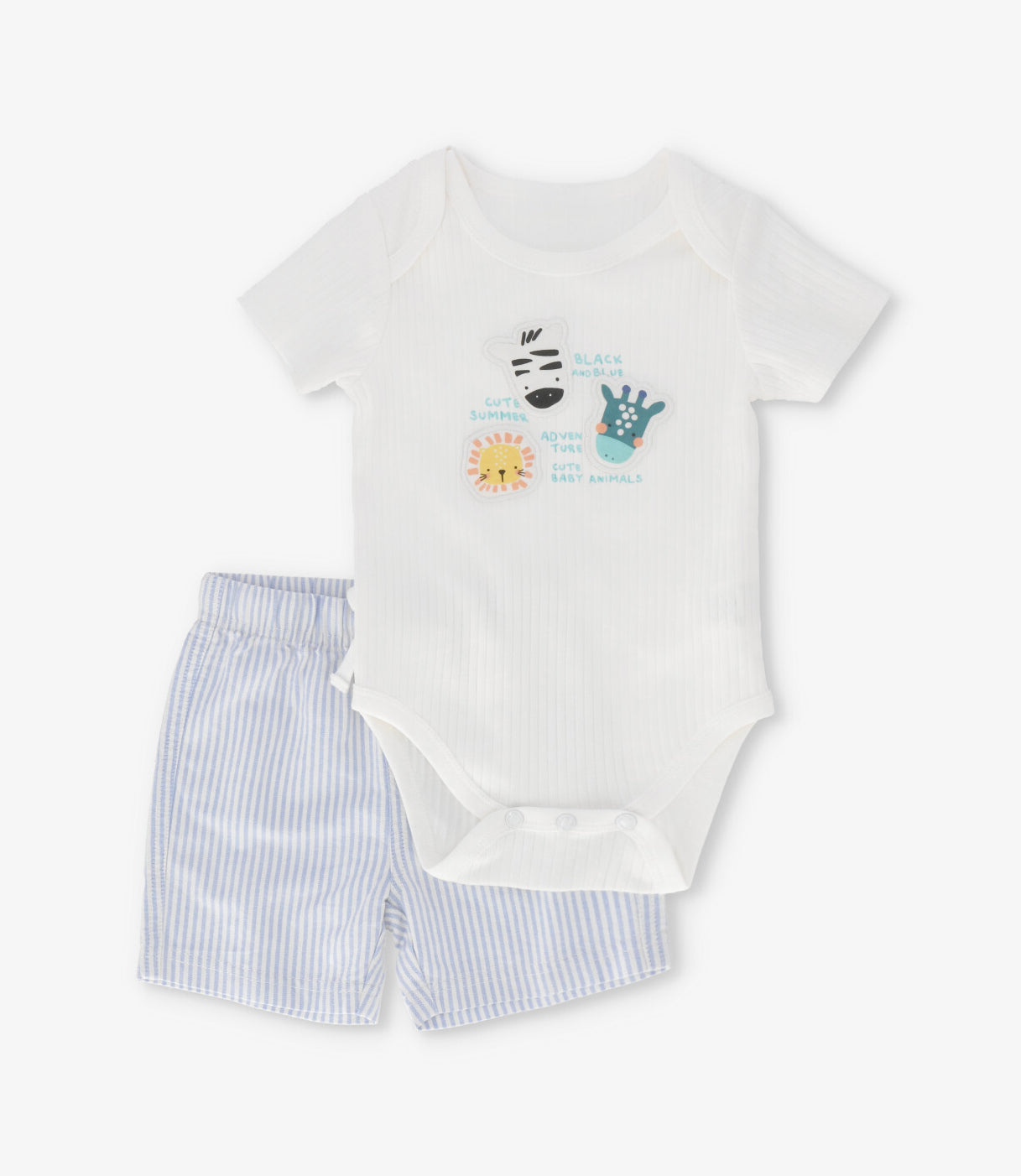 Conjunto recién nacido baby animals 0 meses / Crudo