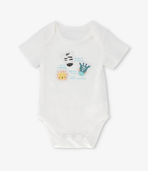 Conjunto recién nacido baby animals 0 meses / Crudo