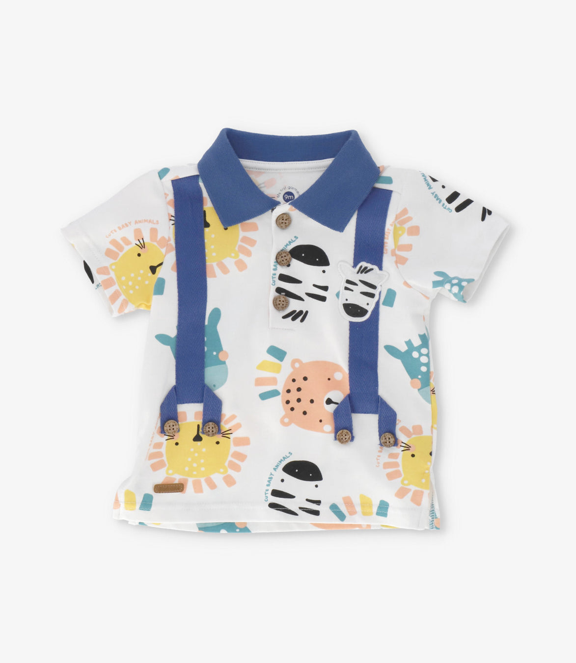 Conjunto recién nacido con animales 0 meses / Crudo