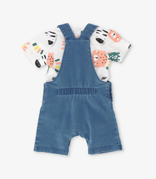 Conjunto recién nacido con jardinera 0 meses / Azul Marino