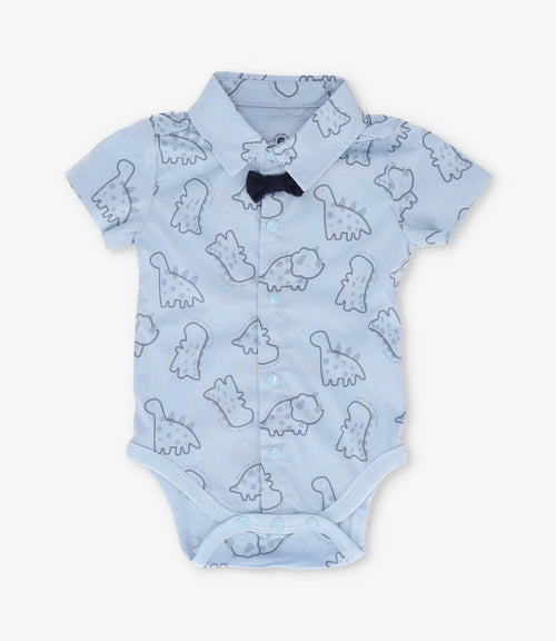 Conjunto recién nacido con dinosaurios 0 meses / Celeste