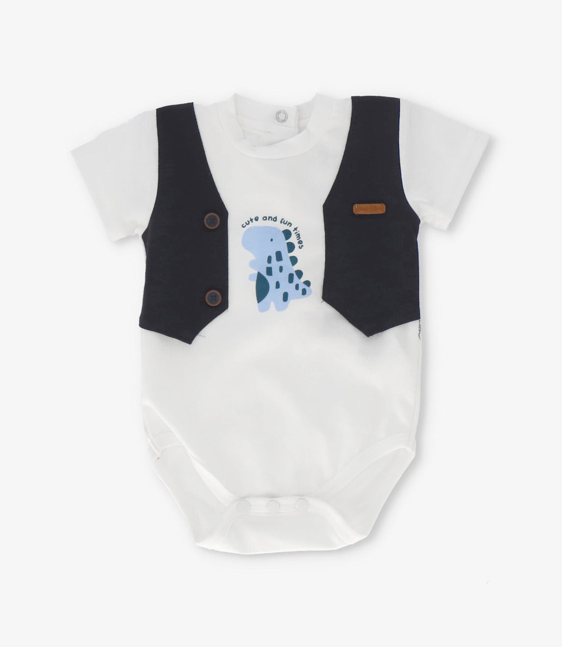 Conjunto recién nacido con dinosaurio 0 meses / Azul Marino