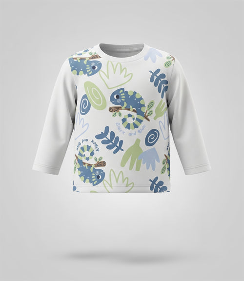 Conjunto recién nacido con camaleón 0 meses / Crudo