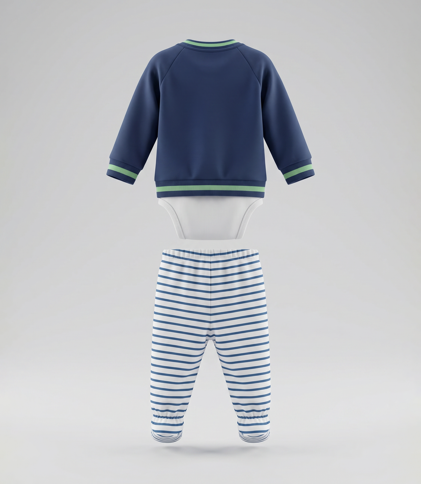 Conjunto recién nacido 3 piezas 0 meses / Azul