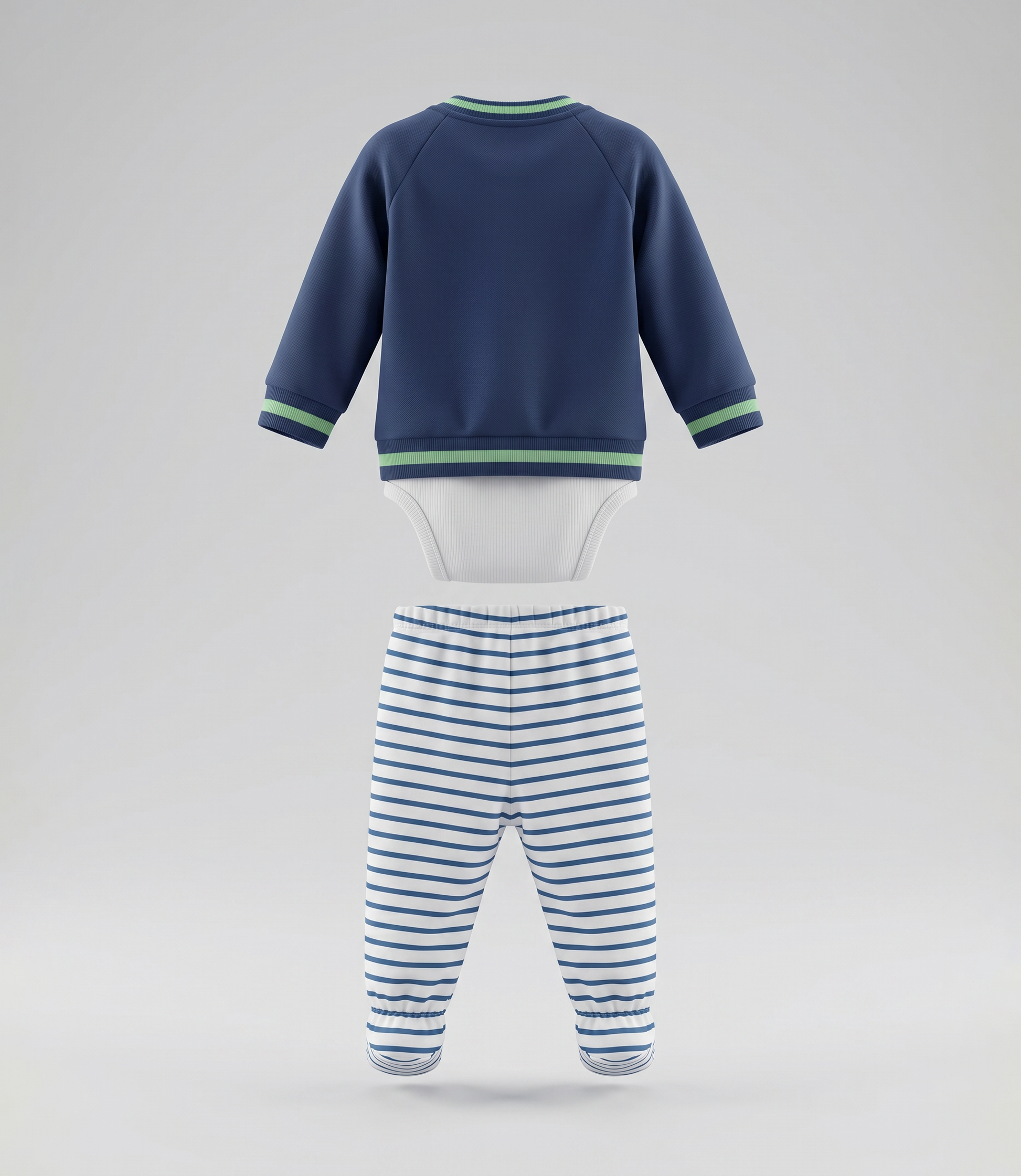 Conjunto recién nacido 3 piezas 0 meses / Azul