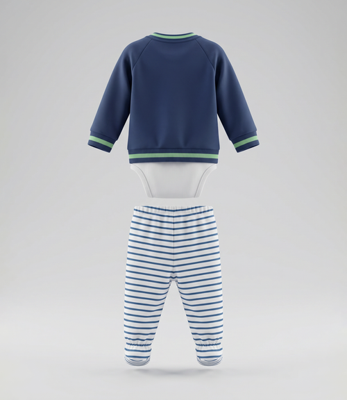 Conjunto recién nacido 3 piezas 0 meses / Azul