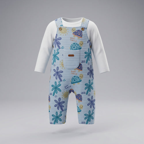 Conjunto recién nacido con body 0 meses / Celeste