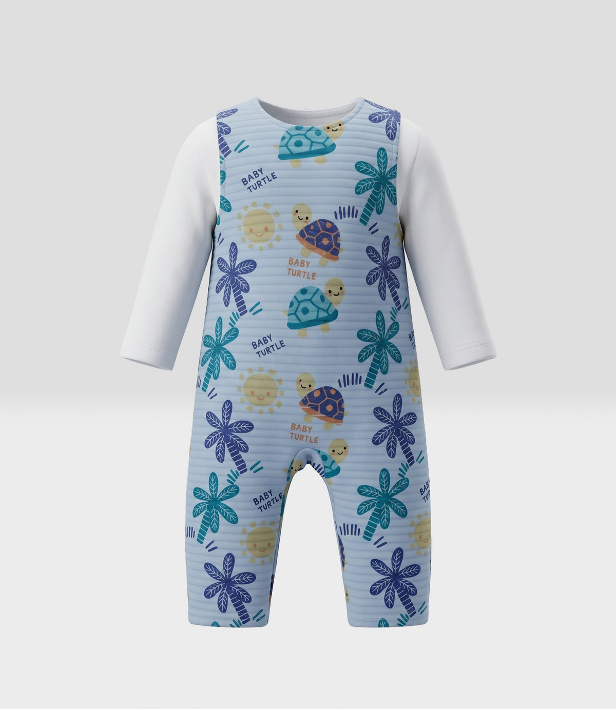 Conjunto recién nacido con body 0 meses / Celeste