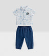 Conjunto recién nacido denim