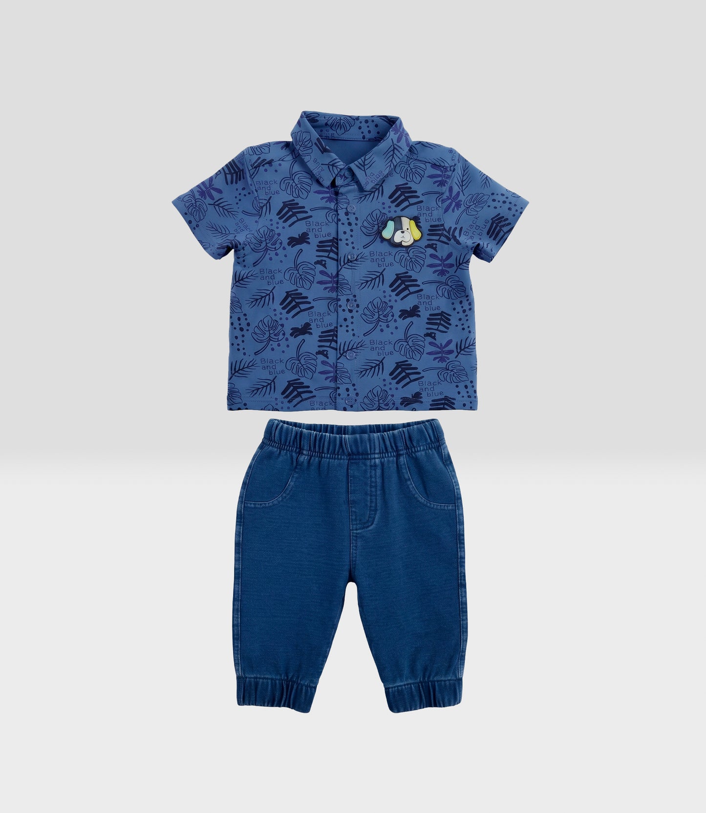 Conjunto recién nacido denim 0 meses / Azul Marino