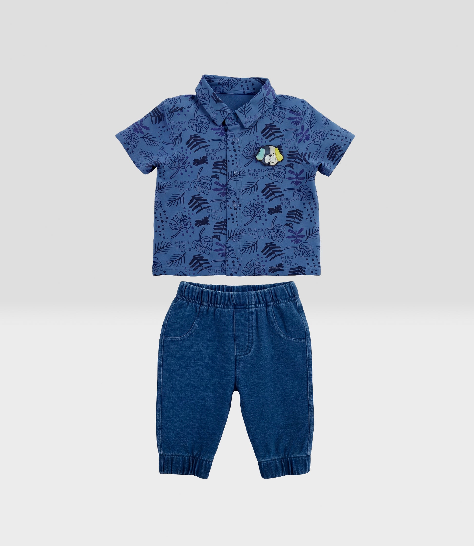 Conjunto recién nacido denim 0 meses / Azul Marino