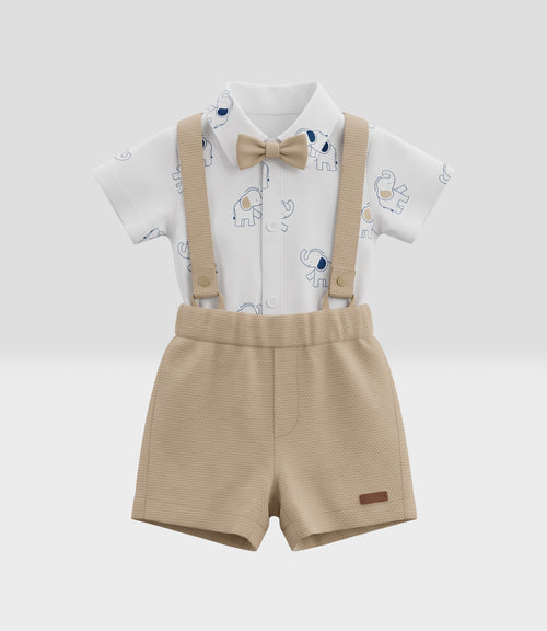 Conjunto recién nacido ocasión 0 meses / Blanco